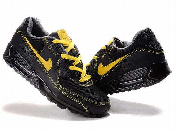 New Men'S Nike Air Max Black/ Yellow